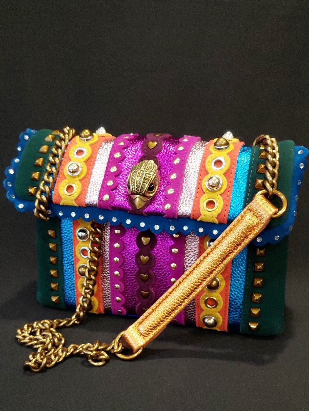 KURT GEIGER LONDON KENSINGTON STUDS CROSSBODY - Picture 14 of 14